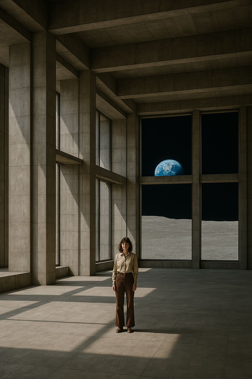 Julia Tschimnywood's lunar studio - Morning light in the East Wing, 1978