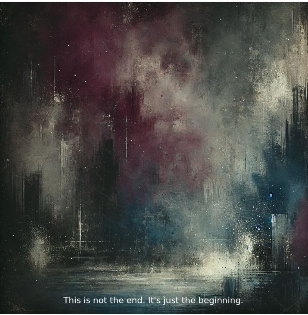 This is Not the End. It's Just the Beginning